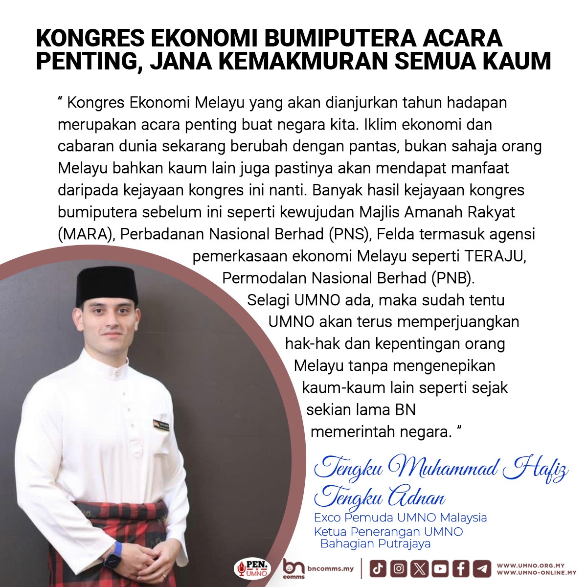 Kongres Ekonomi Bumiputera Acara Penting Jana Kemakmuran Semua Kaum