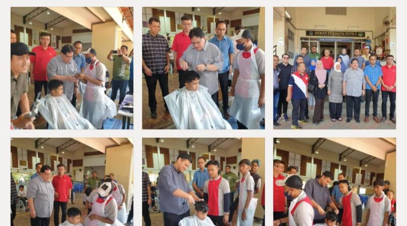 Program Gunting Rambut Percuma, Acara Tradisi UMNO Putrajaya Raikan Anak-anak Kembali Ke Sekolah