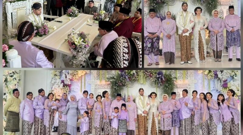 Tengku Adnan Rakam Penghargaan Raikan Resepsi Perkahwinan Puterinya