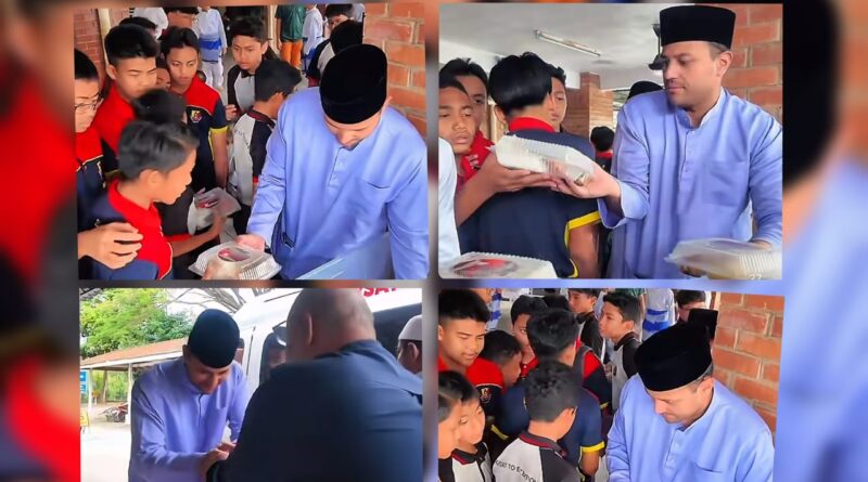 Ketua Pemuda UMNO Putrajaya Santuni Warga SMK Alam Shah, Teruskan Tradisi Kongsi Rezeki