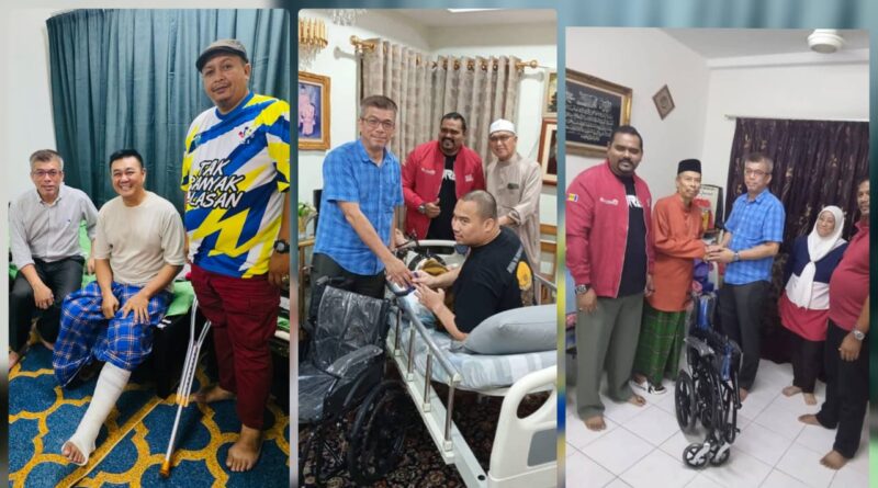 Ziarah Kasih UMNO Putrajaya, Sumbangan Kerusi Roda Ringankan Beban Pengundi Sakit