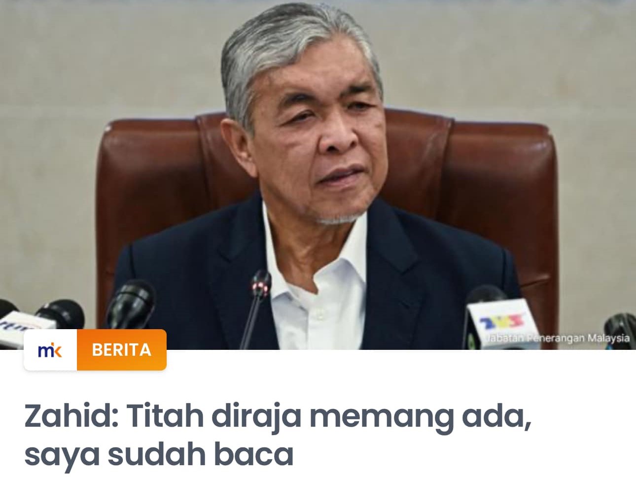 Zahid Disahkan 'Saksi Kritikal' Ikrar Afidavit Sokong Najib Semak